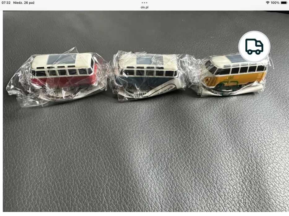 Breloczek Volkswagen T1 Bus z LED