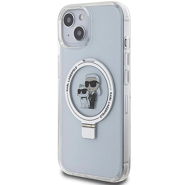 Etui Karl Lagerfeld Ring Stand Karl&Choupettte MagSafe na iPhone 15 /