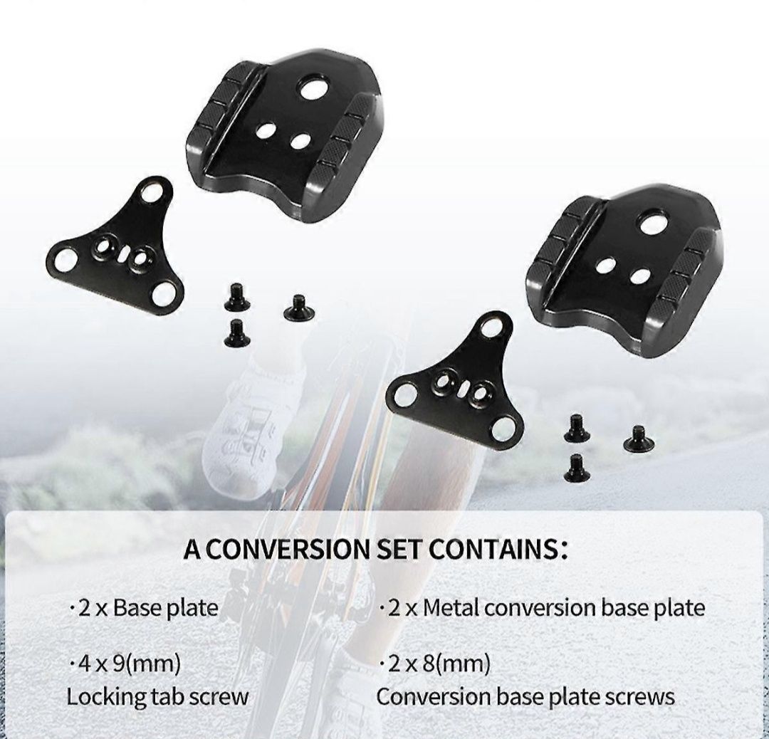 Adapter do pedałów szosowych jak Shimano SM-SH40 SPD-SL na SPD Zestaw