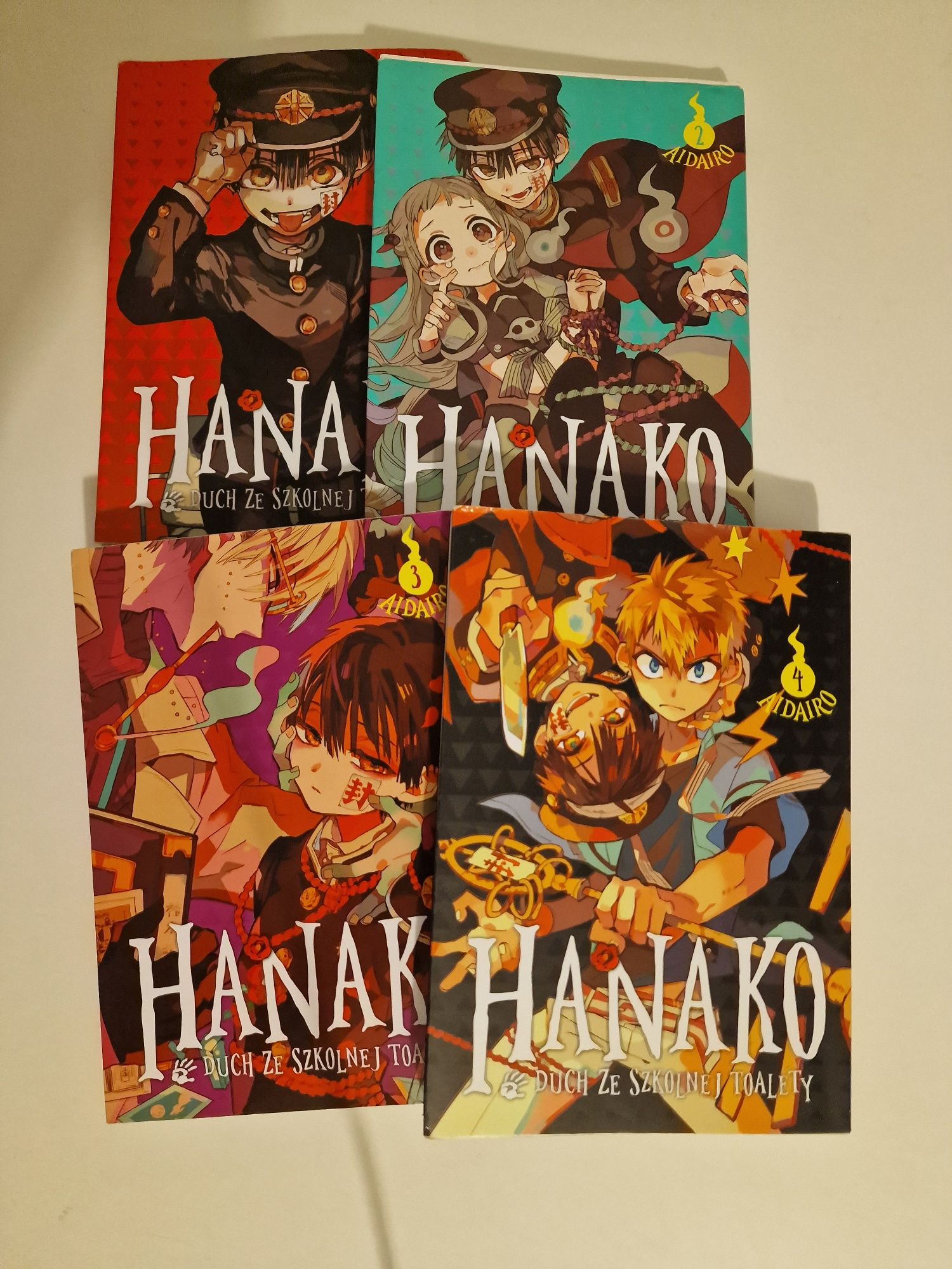 Mangi "Hanako,duch że szkolnej toalety" tomy 1-4