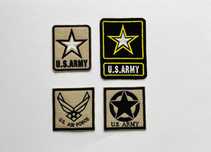 Zestaw 4szt Termo Naszywek U.S. Army ozdobne