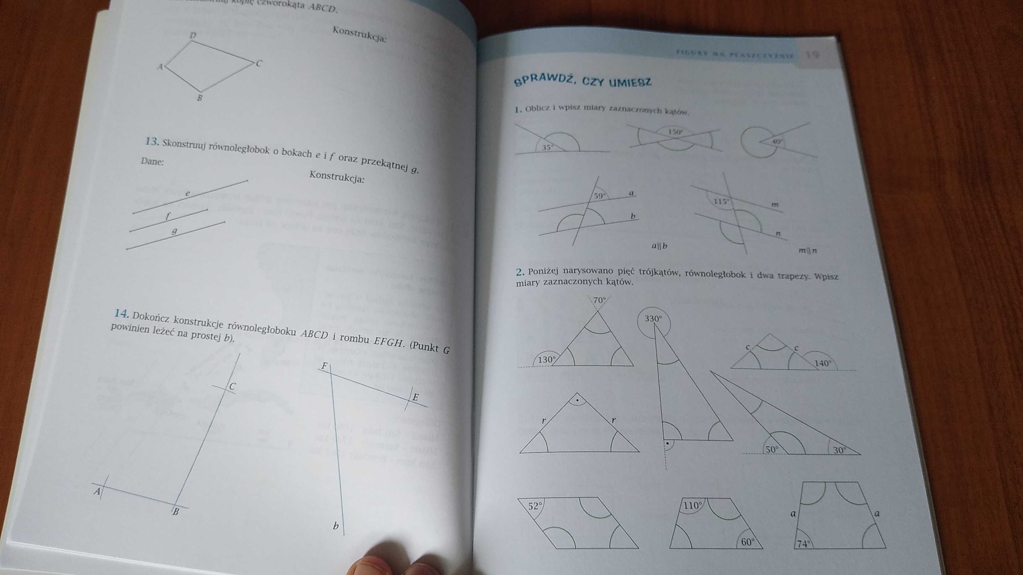 Matematyka z plusem 6 Zeszyt ćwiczeń Geometria Dobrowolska Jucewicz g