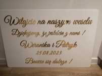 Tablica powitalna wesele