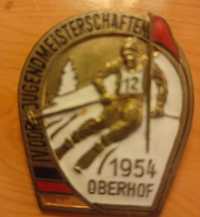 odznaka narciarska NRD 1954 rok