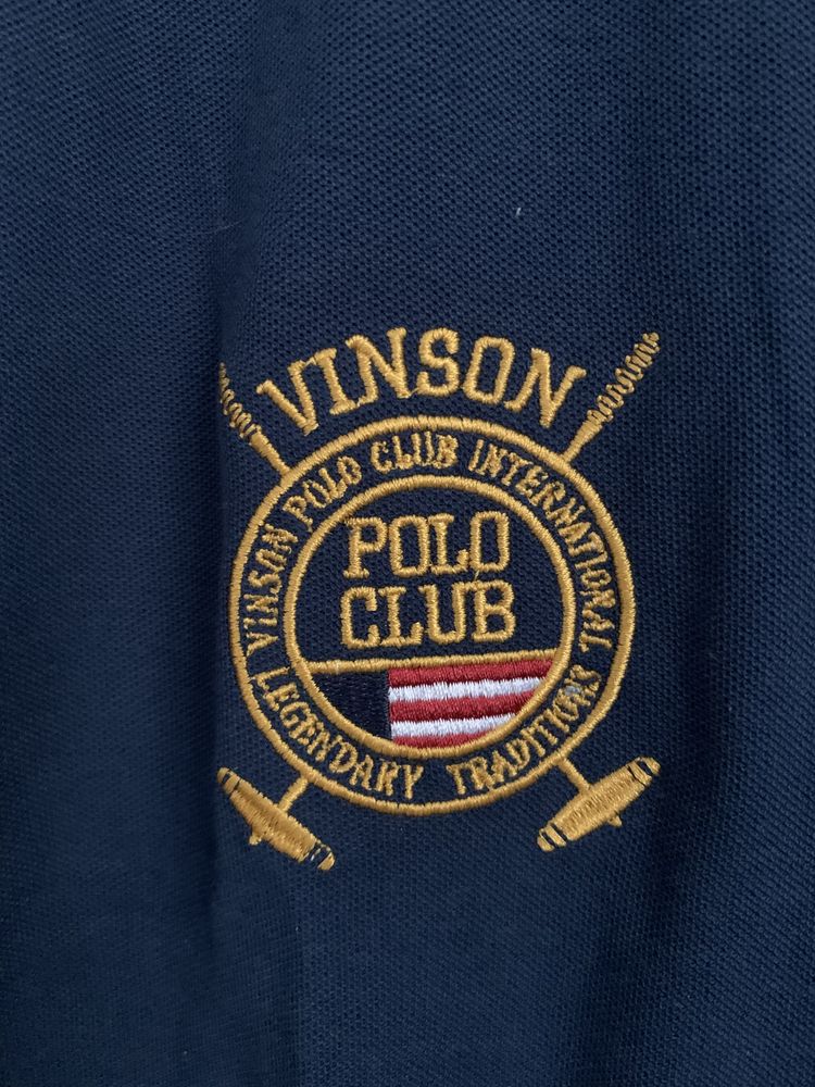 Granatowa koszulka polo męska Vinson Polo Club NOWA l