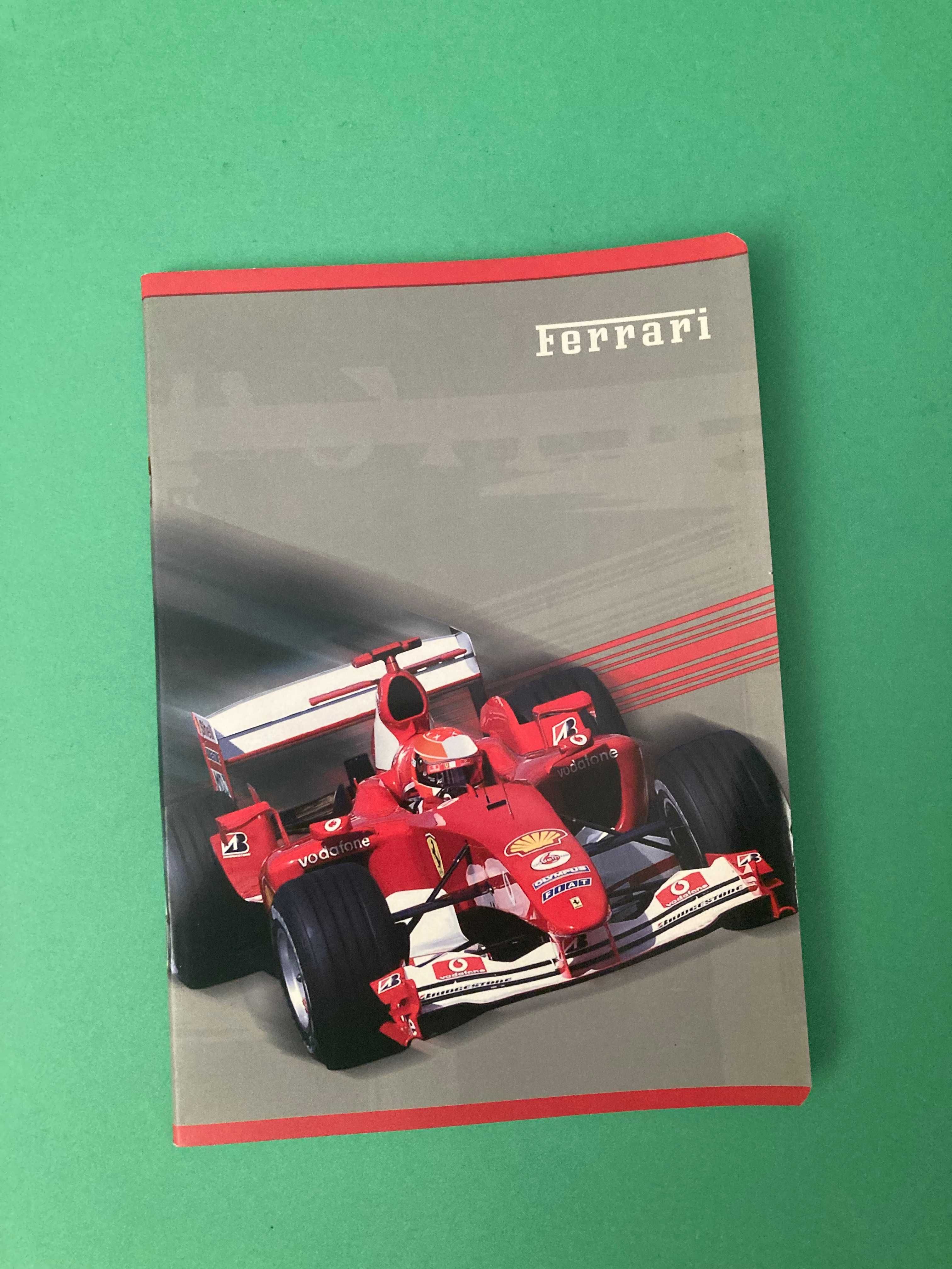 Lote de 2 Cadernos Ferrari Formula 1 F1 Italianos Antigos