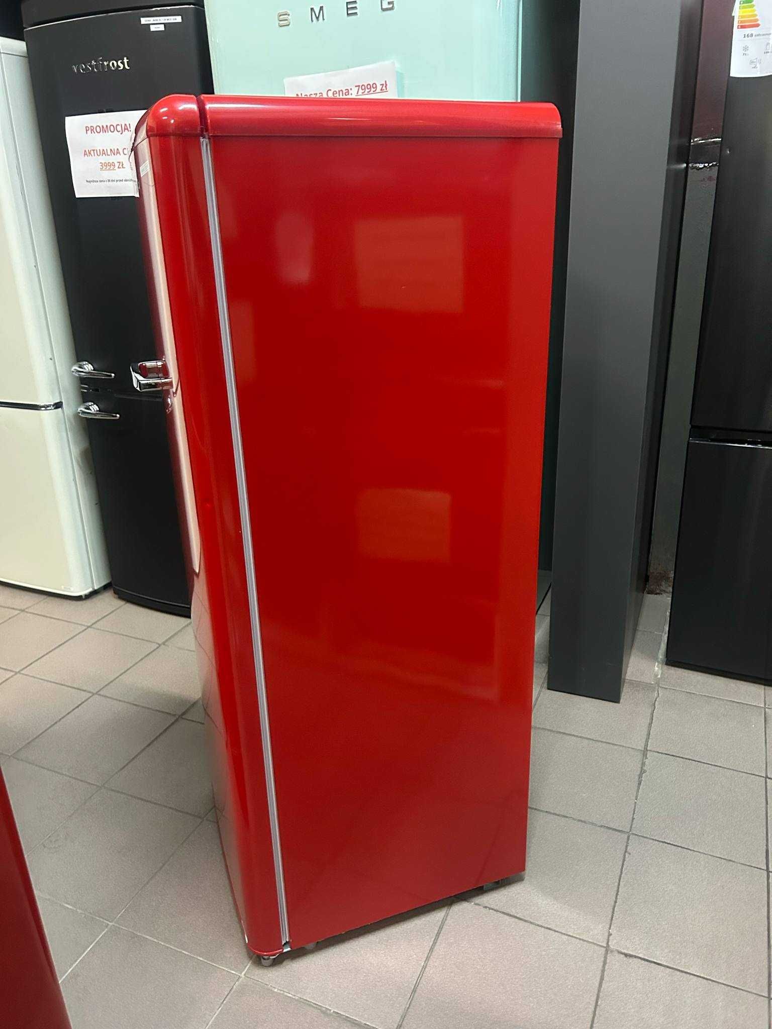 Lodówka Amica RETRO 144 cm wys. Czerwona MOŻLIWA WYSYŁKA