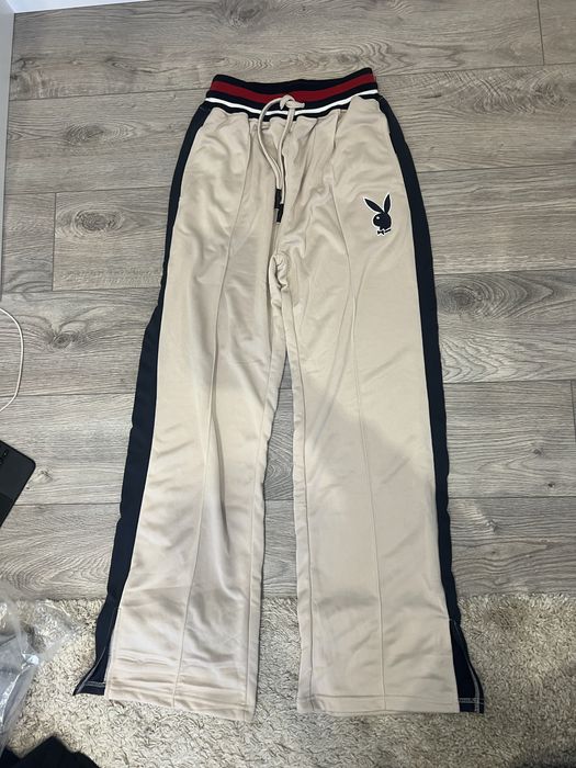Бежеві штани Playboy x Missguided Varsity Wide Leg , НОВІ