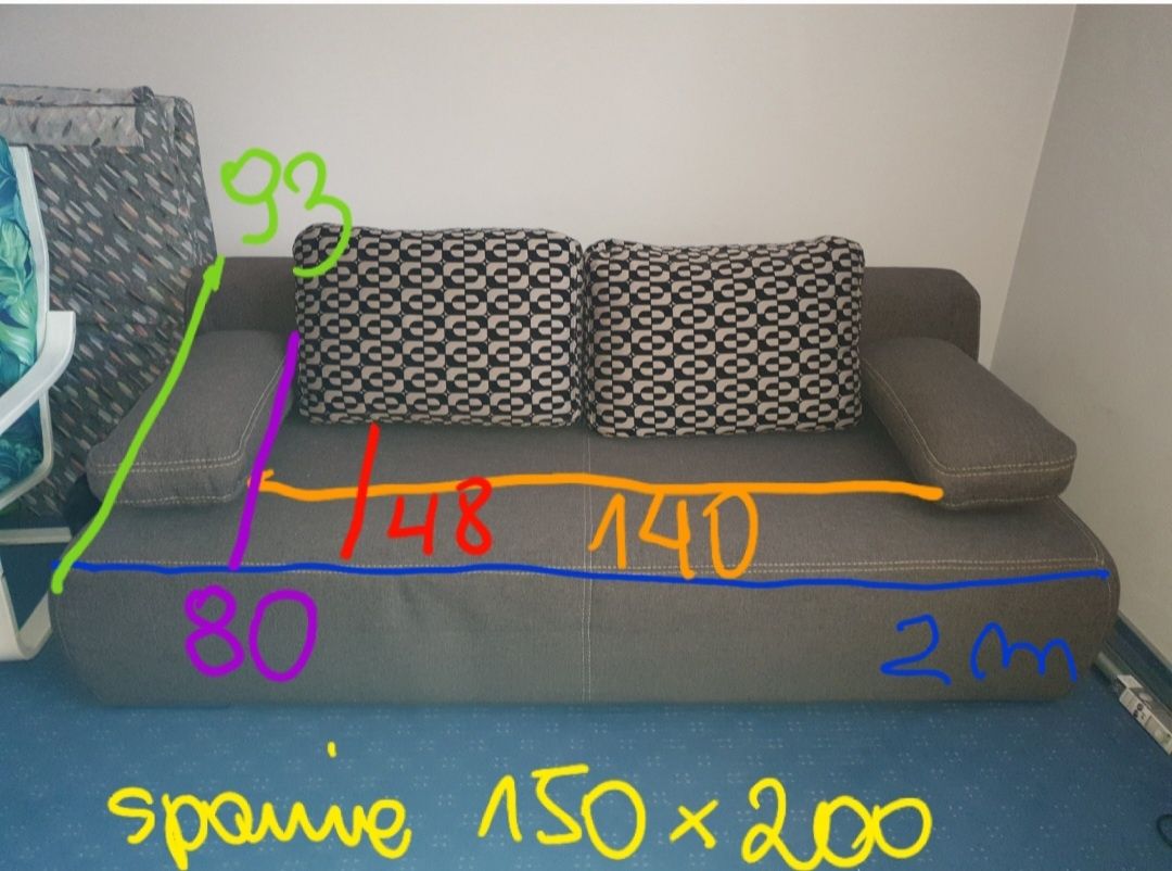 Kanapa/ sofa / wersalka rozkladana