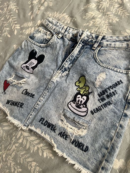 Джинсовая юбка(мини)