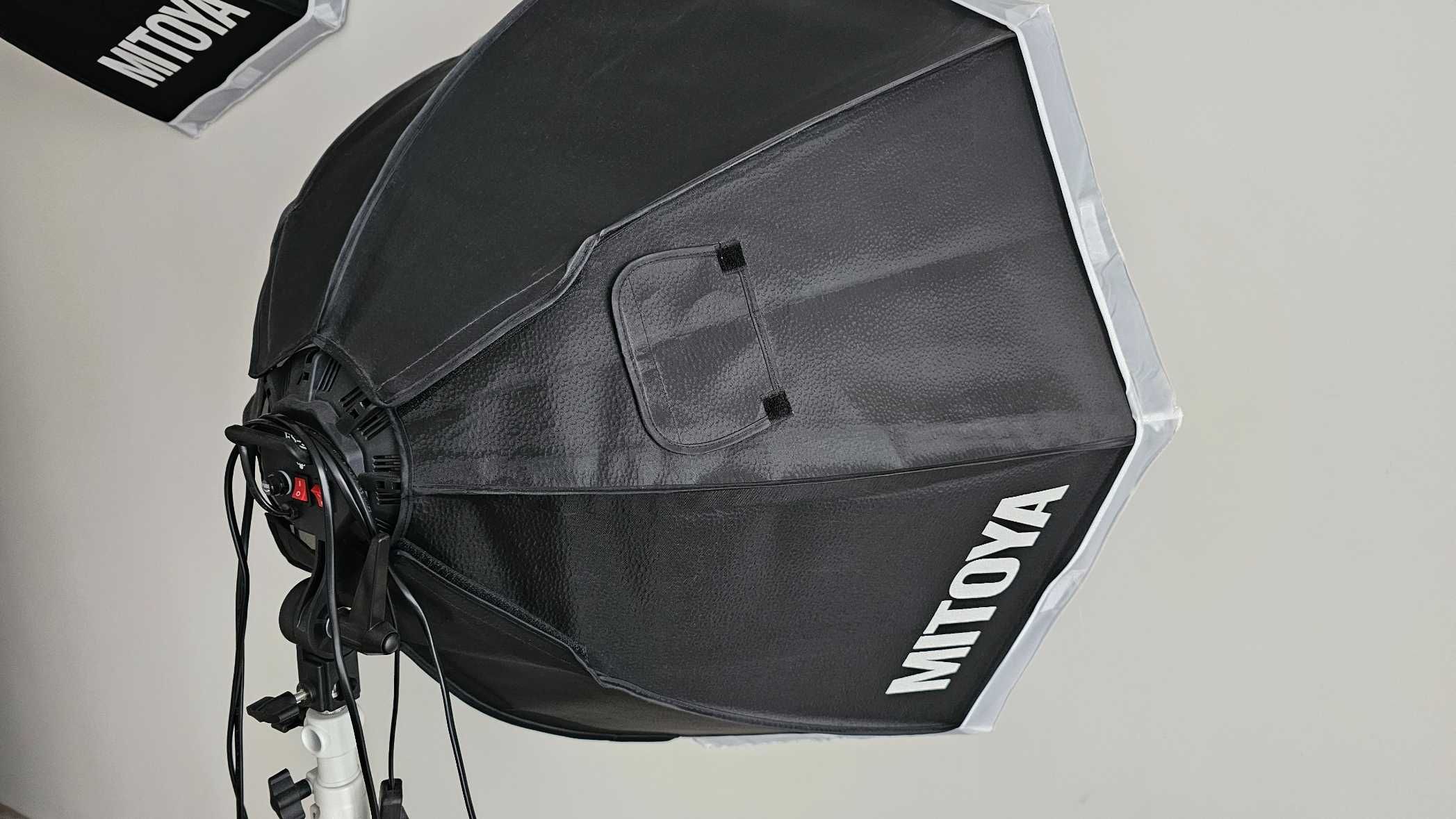 Softbox Simple 5 80, Zarówka 85WM, Statyw Panda MTY-3203FP