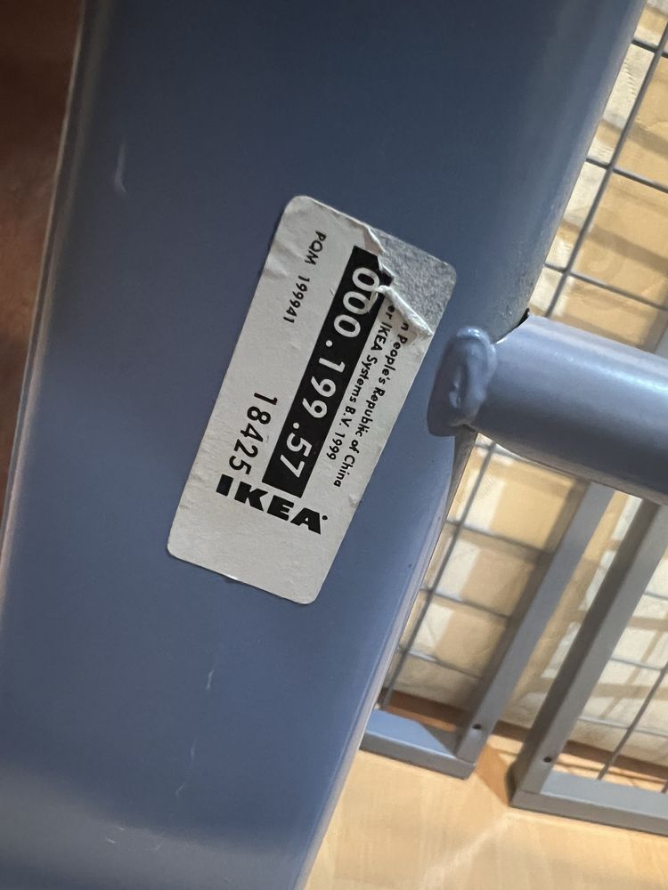 Łóżko piętrowe SVÄRTA IKEA stalowe używane niebieskie