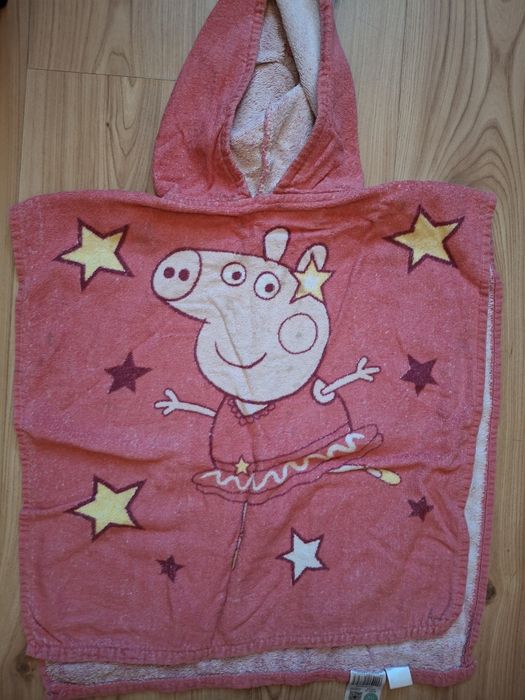 Poncho ręcznik plażowy dziewczęcy 86-92-98 peppa pig