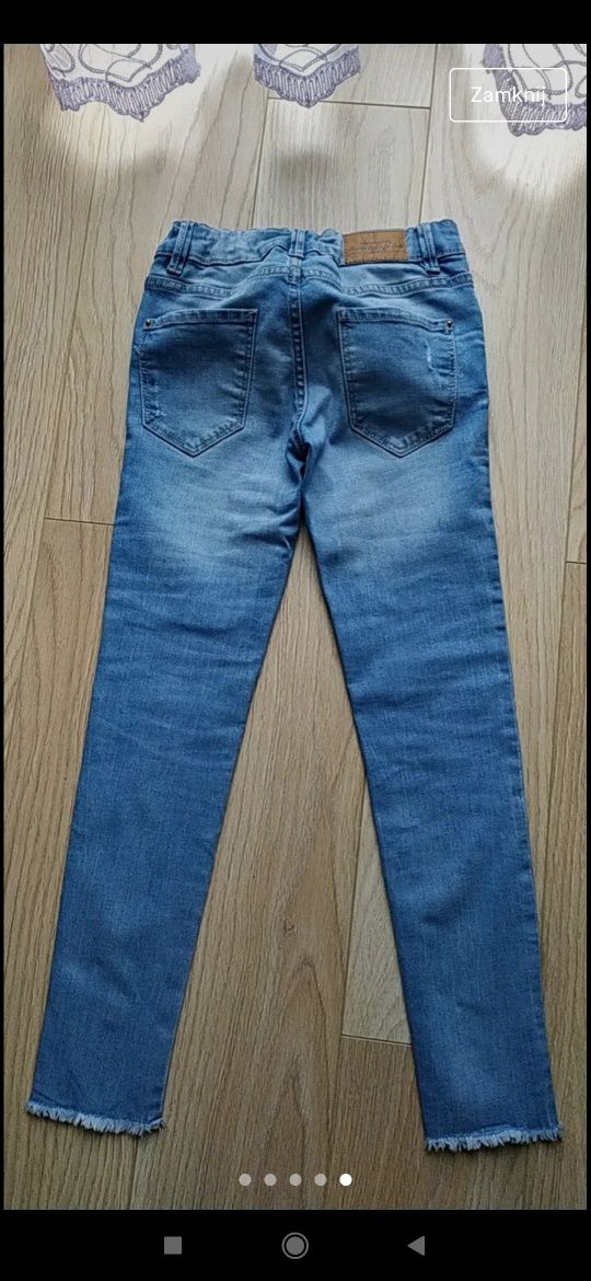 Spodnie jeansowe roz 140