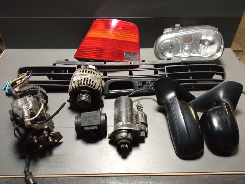 VW Golf IV 1.9 TDI alternator rozrusznik pompa lampa przepływomierz