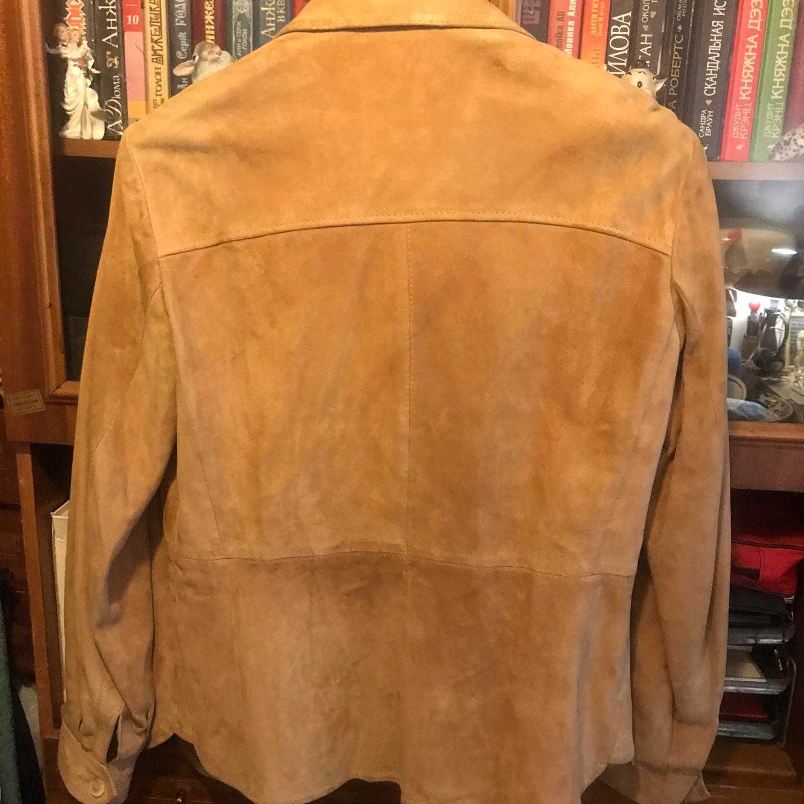 Винтажная замшевая рубашка  Leathercraft International London  46-48