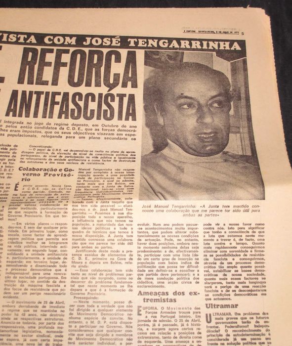 Jornal A Capital Ano VII 1974 9 de maio