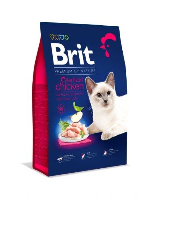 Brit premium cat sterilized chicken 300g