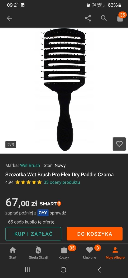 Szczotka do włosów Wet brush
