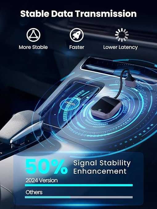 Bezprzewodowy adapter CarPlay Android smart obsługa telefonu z tableta