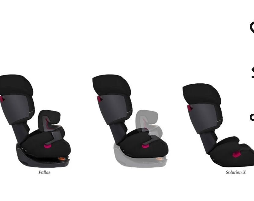 Cadeiras auto 1 2 3 Cybex Pallas (uma com isofix e outra sem)