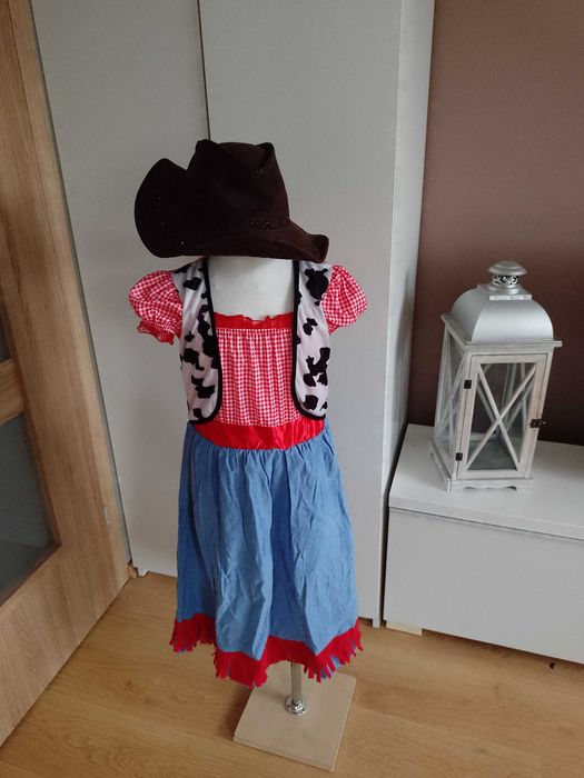 Strój karnawałowy KOWBOJKA KOWBOJKI kostium przebranie 134/140 (5