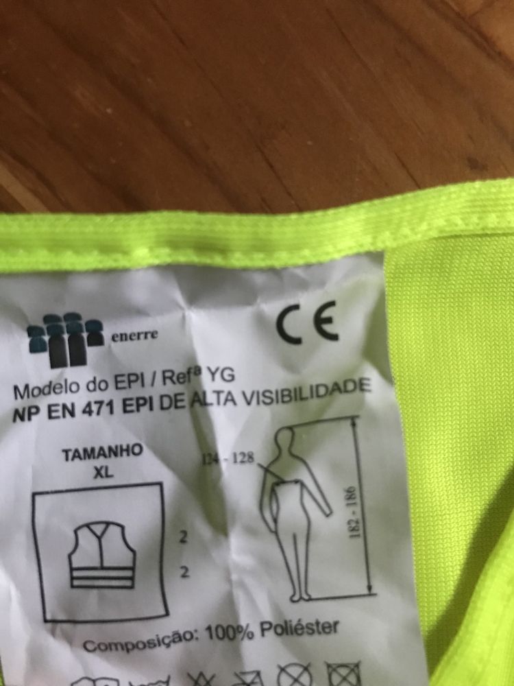 Colete Reflector com bolsa