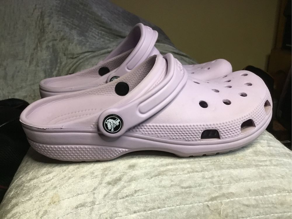 Женские сабо Crocs крокси лавандові W9 25см