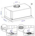 Okap UNDERVERK Wbudowany okap kominowy, stal nierdz, 60 cm ikea