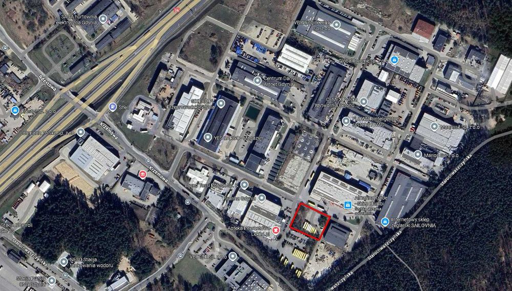 Plac / Parking / Działka - Gdynia "Polifarb" - do wynajęcia