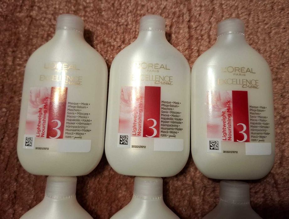 Loreal Creme excellence odżywka do włosów maska po farbowaniu 6 sztuk