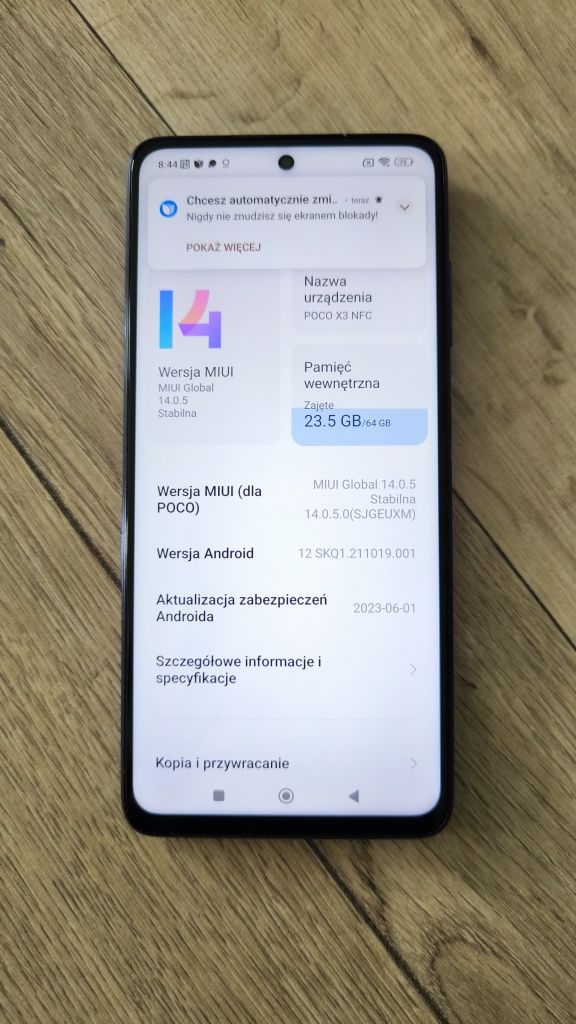 Poco x3 nfc (6/64) całkowicie sprawny