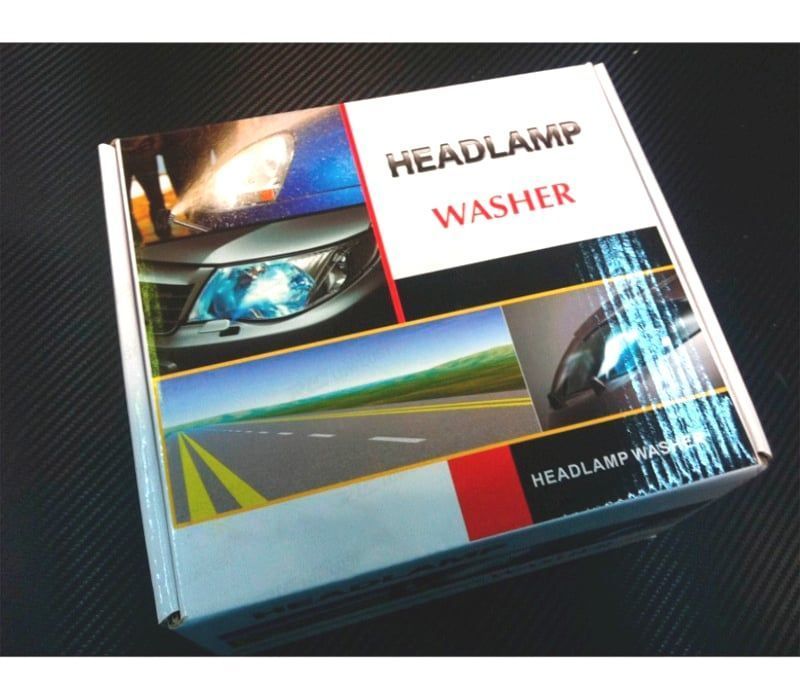 KIT LAVA-FARÓIS UNIVERSAL PARA AUTOMÓVEL E MOTO