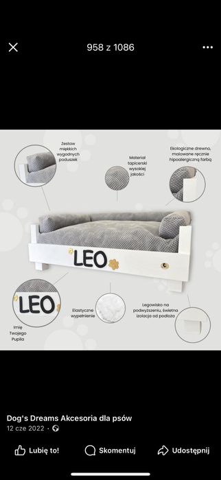 Legowisko dla psa Dogs Dreams drewniane