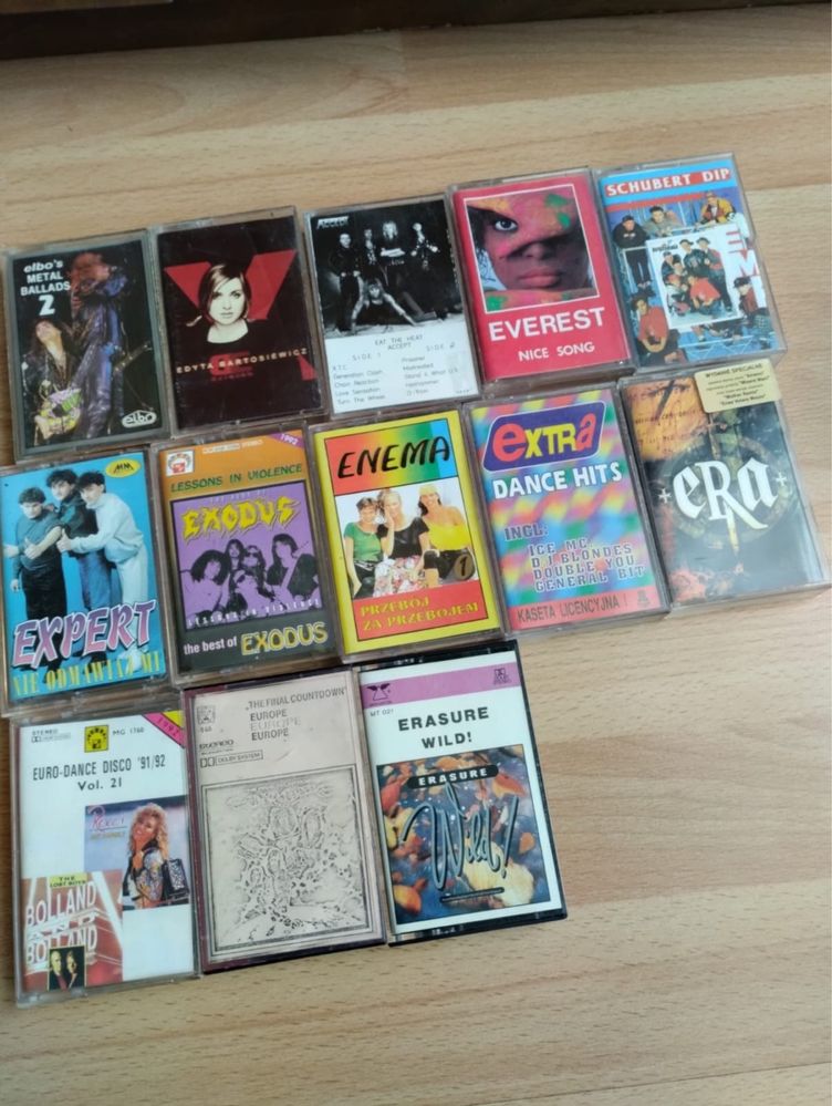 Kaseta Bad boys blue Shaza Takt disco metalika Zztop Sandra Rozette