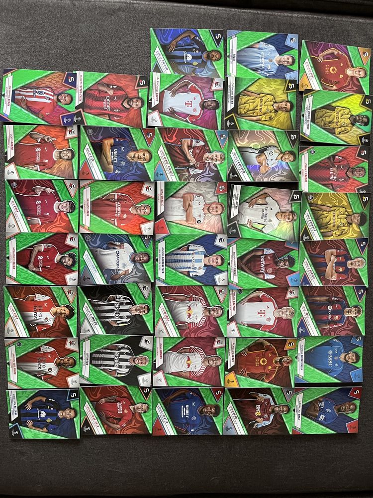 topps UCC superstars 23/24 karty uncommons GREEN zielone