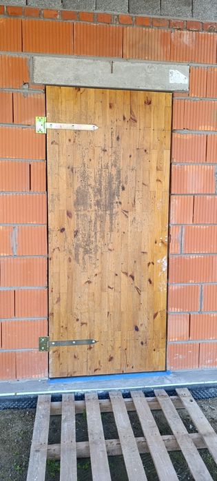 Drzwi zewnętrzne budowlane, na budowę, tymczasowe