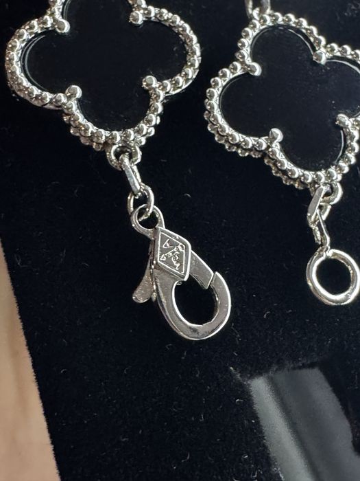 Браслет Van Cleef з оніксом в сріблі