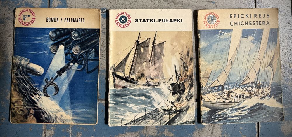 seria Żółty Tygrys 28 sztuk 1957 - 2025, Miniatury morskie 3 szt.