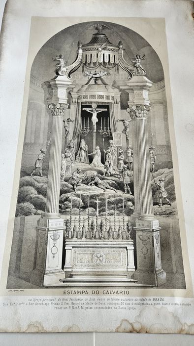 Estampa do calvario do Bom jesus do monte  1815