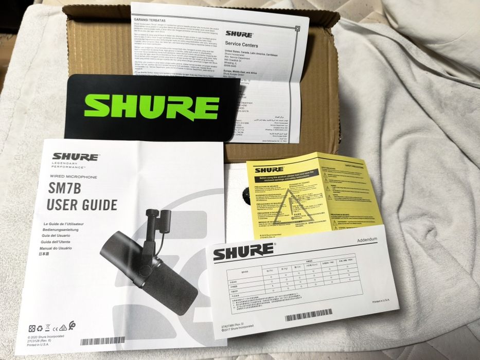 Shure SM7B Dynamic Vocal Microphone