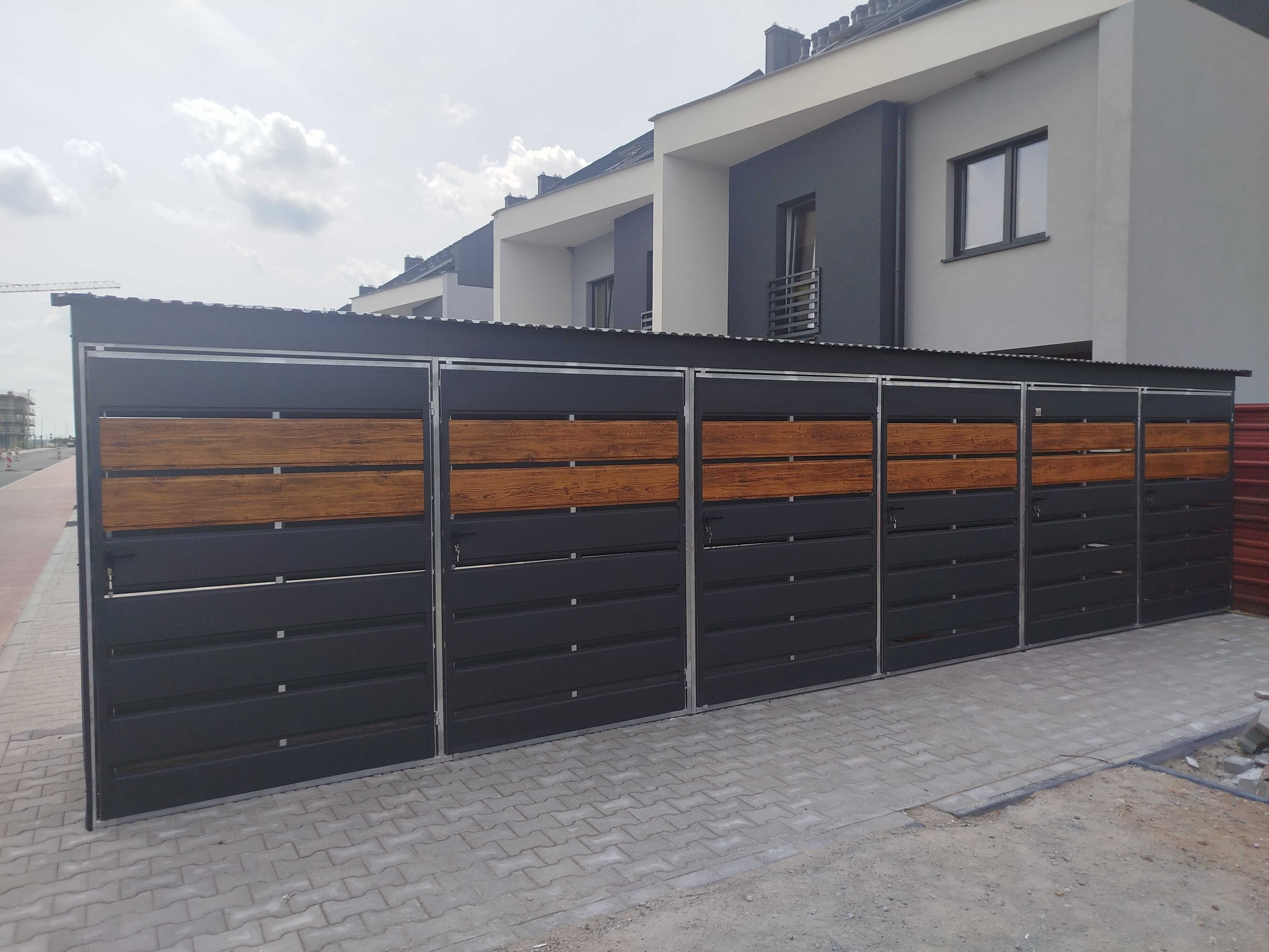 Wiata Śmietnikowa Wymiar 3x1 Grafit Antracyt