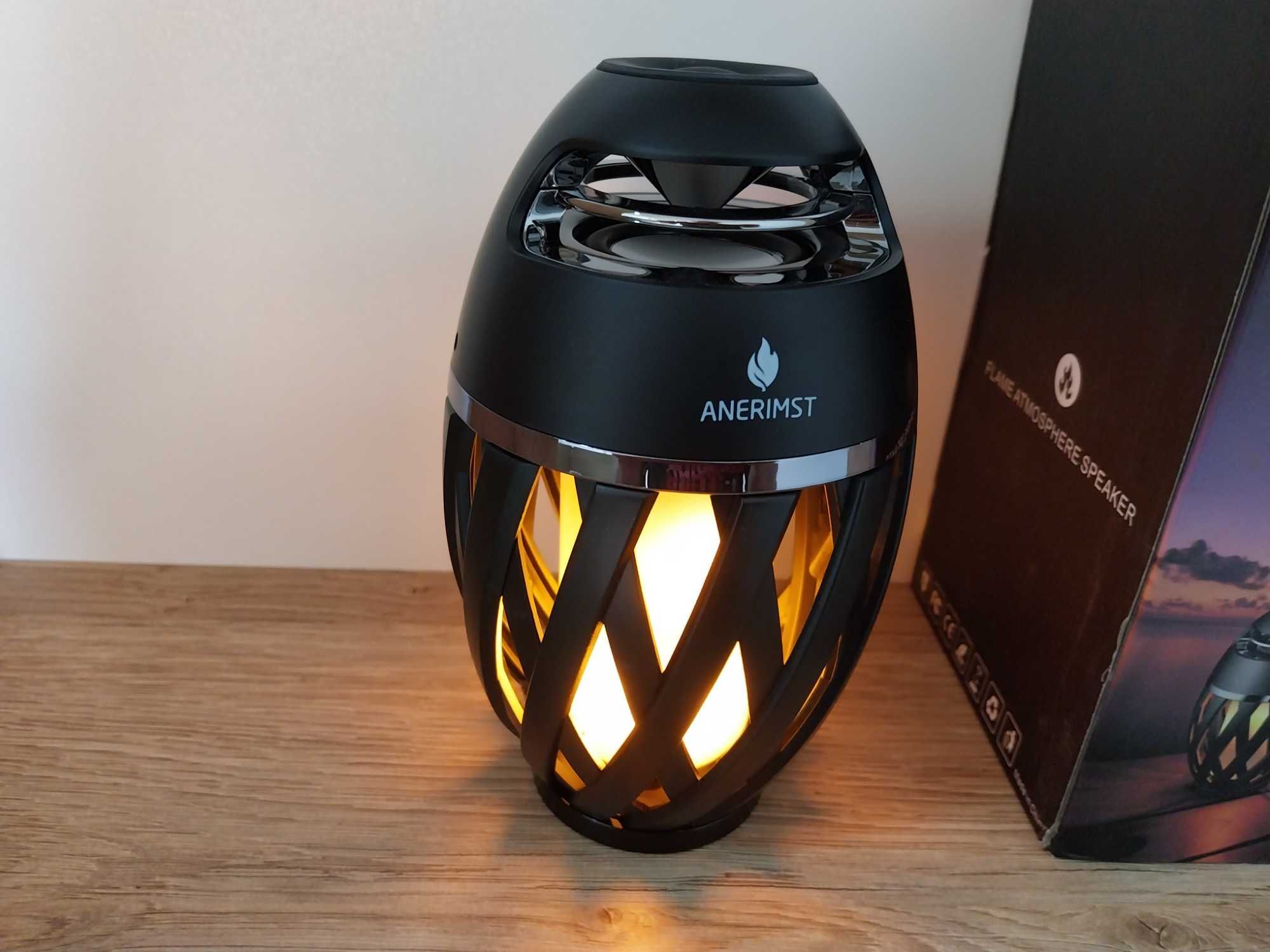 Głośnik z efektem płomienia LED Bluetooth