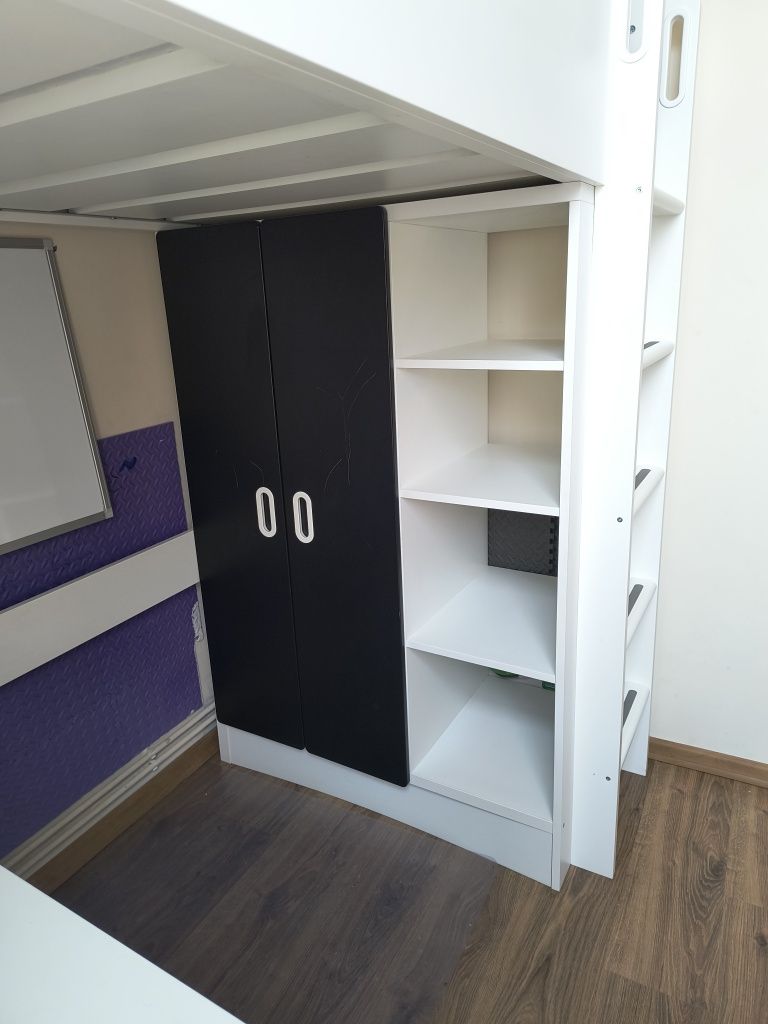 Łóżko piętrowe z biurkiem ikea stuva + gratis