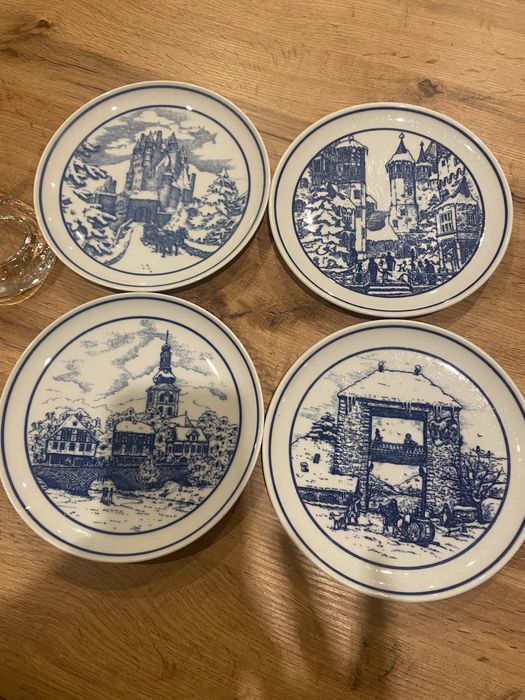 Porcelanowe talerze zimowe Hutschenreuther