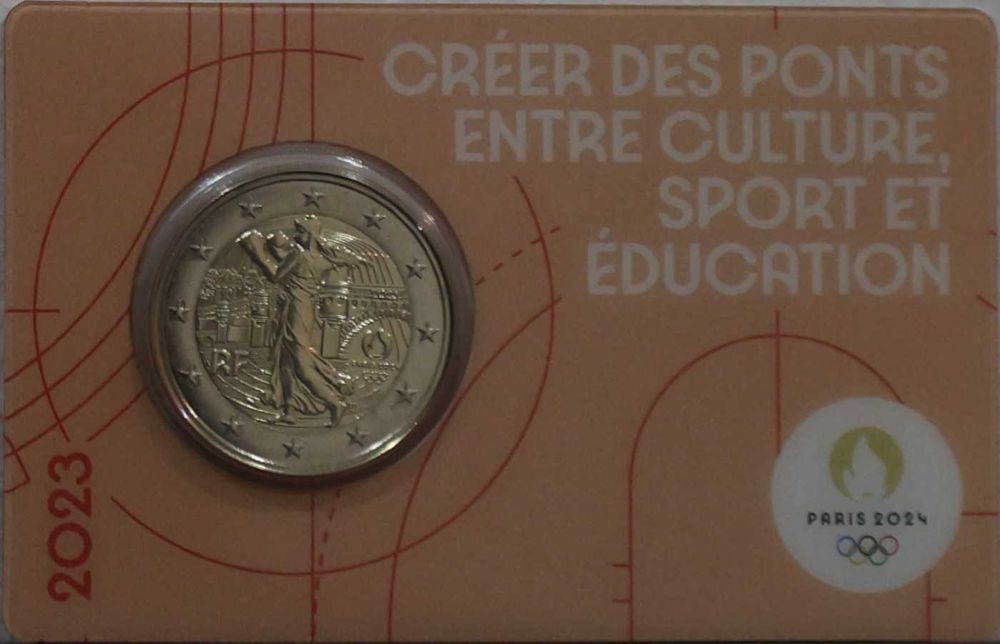 Moeda 2 € - XXXIII Jogos Olímpicos de Verão, Paris 2024 (CoinCard)