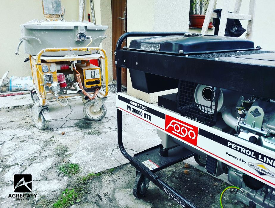 Agregat prądotwórczy Generator prądu Atlas Copco Honda Fogo Wynajem