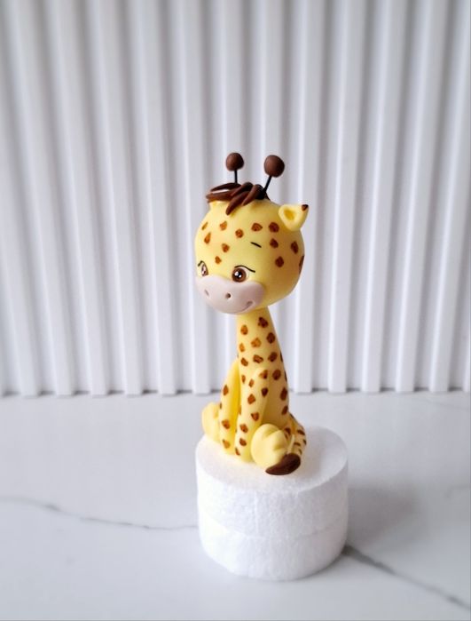 Safari na tort figurki z masy cukrowej Lew Żyrafa
