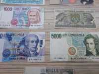 9 starych banknotów Włochy wymienię