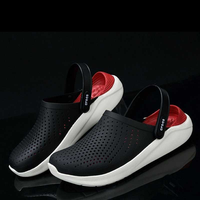 Crocs LiteRide Clog BlackSmoke кроксы мужские черные оригинал 36-44